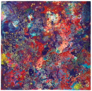 Moana 2023, 139,5x140cm, Acryl auf Aquarelpapier, 2023