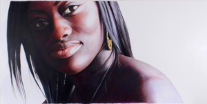 AFUA, FARBSTIFT ZEICHNUNG, 180 X 360 CM
