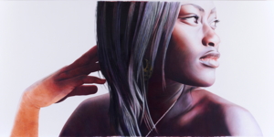 AFUA: DER WEG, FARBSTIFT ZEICHNUNG, 180 X 360 CM