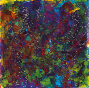 Moana 5/21, Acryl auf Aquarellpapier, 55,5 x 57 cm, 2021