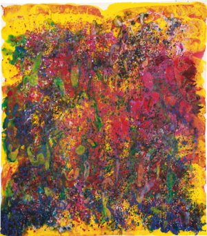 In Whose Watery Vasteness Life Began, Acryl auf Karton, 250x 220cm, 2020