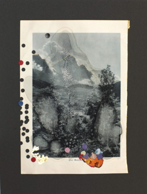Mein Berg, Mischtechnik auf Buchseiten, Luis Trenker, Meine Berge, 33x39cm, Duo 41x50cm, Quartett 56 x70cm
