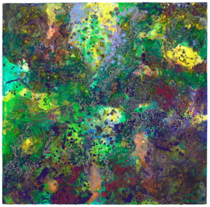 Moana 2023, 139,5x140cm, Acryl auf Aquarelpapier, 2023
